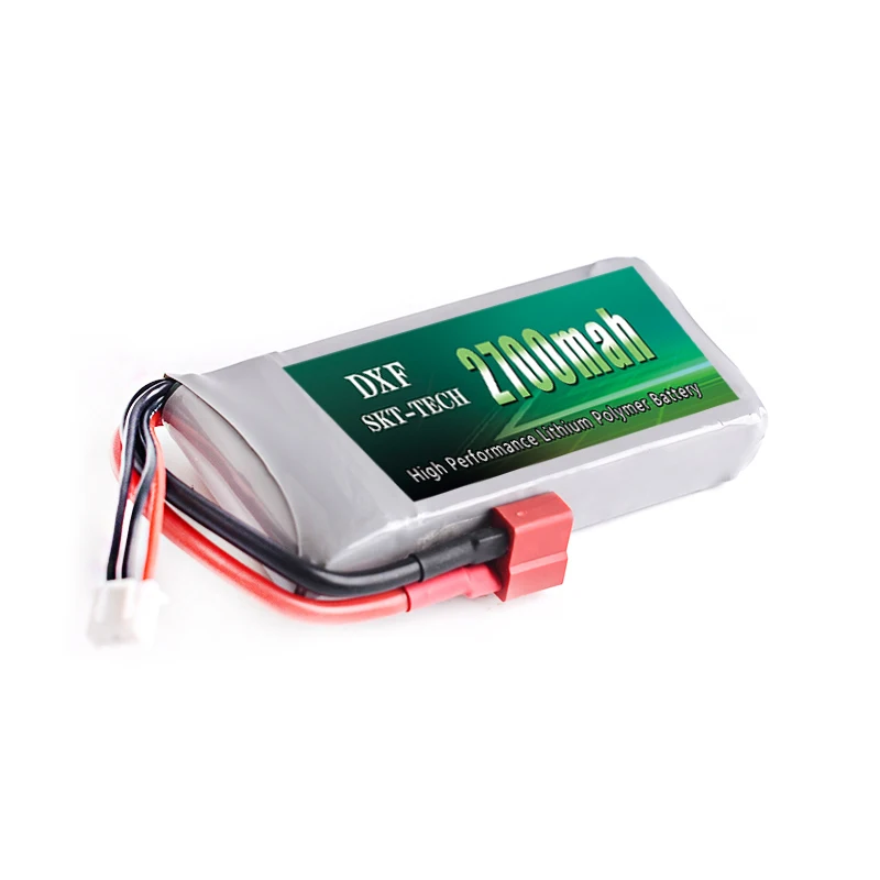 2 шт. DXF 2S 7 4 V 2700mah 20C lipo батарея Max 40C для Wltoys 12428 12423 1:12 RC автозапчасти|Детали и