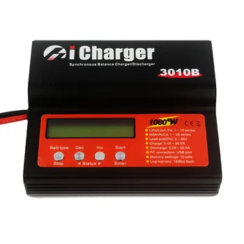 

iCharger 3010B 1000W 30A DC 1-10S Lipo Battery Synchronous Balance Charger Discharger
