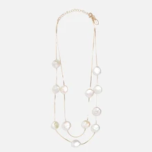 Ztech Za, новинка, ожерелье-чокер s для женщин, бохо, имитация жемчуга, массивная цепочка, Длинная подвеска, ожерелье, вечерние ювелирные изделия