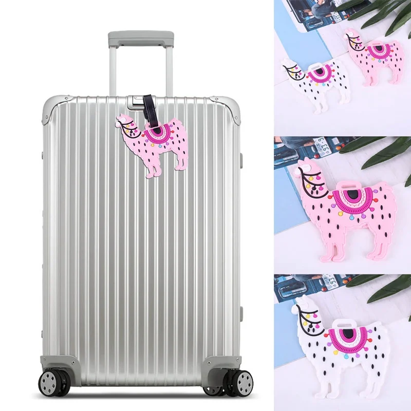 

Alpaca Soft Luggage Tag Boarding Pass Alpaca Plastic Luggage Tag Silicone Name Tag Holder Personality Box ID