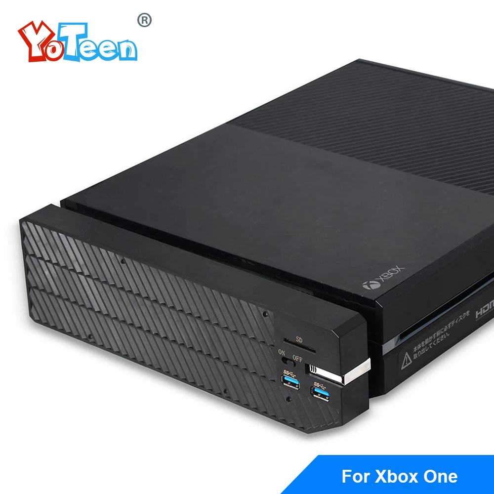 

For Microsoft Xbox One Extender Hard Drive Case Box with Cooling down fun SD card port Usb 3.0 Port