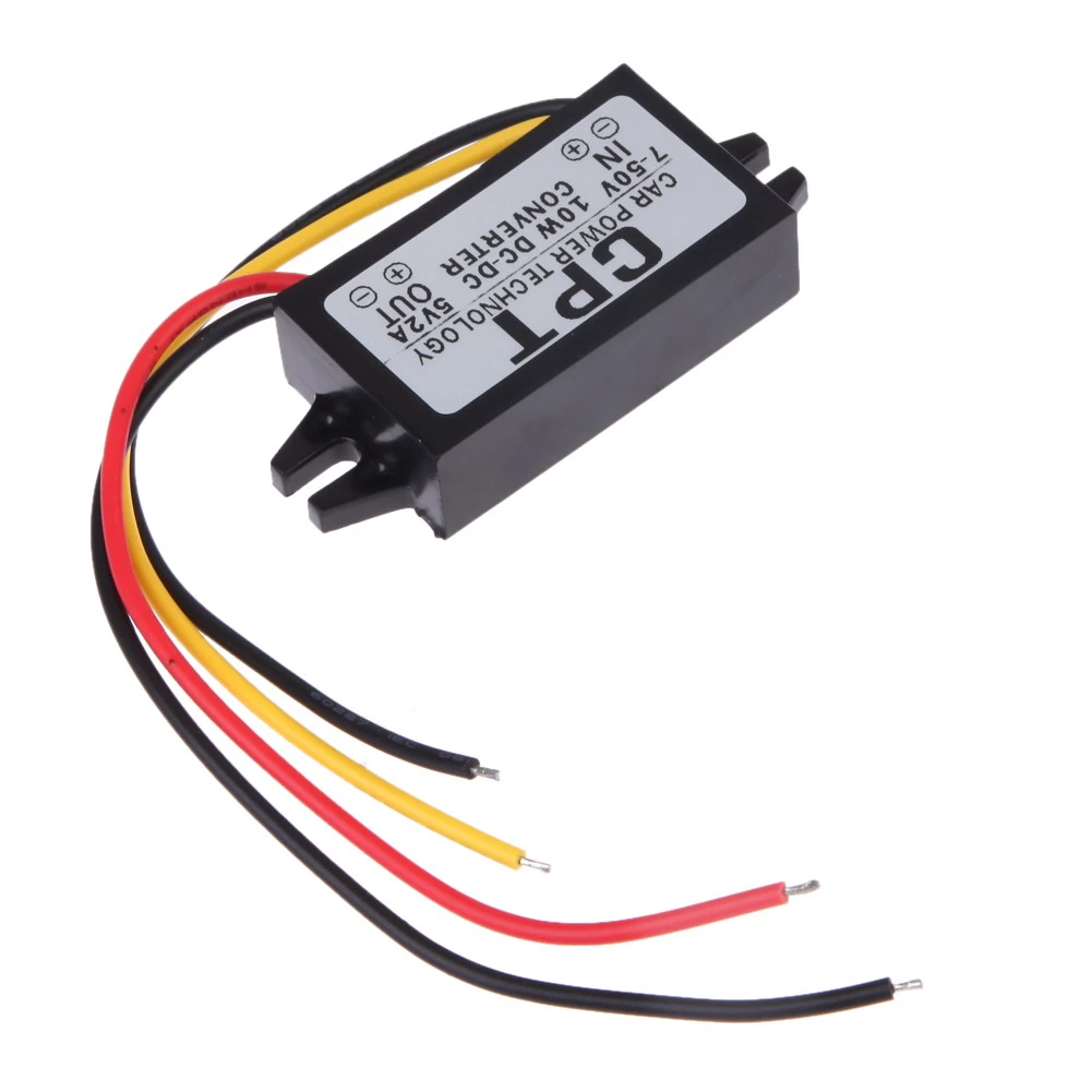 2,5 cm 7-50V bis 5V DC männlich Konverter CPT Auto Power Universelle 5,5