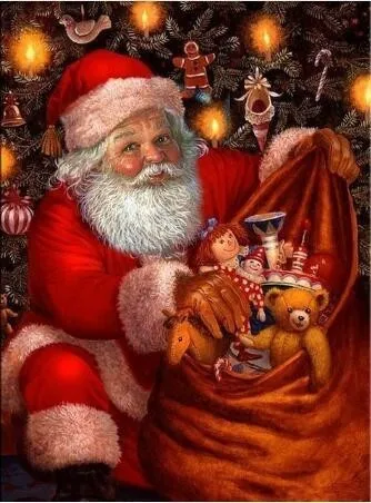 Azqsd Алмазная картина Санта Клаус Алмазная мозаика горный хрусталь зимняя Алмазная вышивка 5D DIY полный квадратный Рождественский домашний декор - Цвет: BB216Z