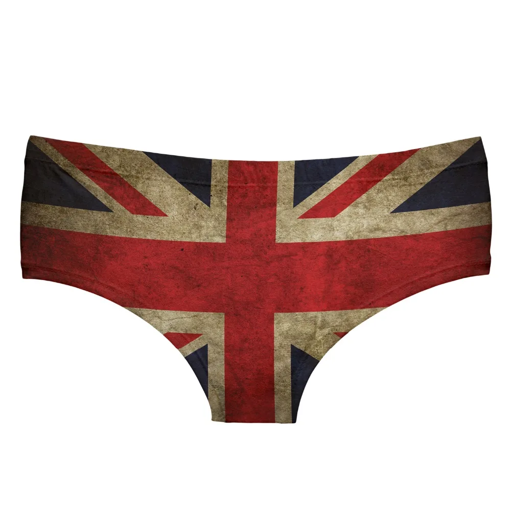 LEIMOLIS, британский флаг, Забавный принт, сексуальные трусы, женские, милые, нижнее белье, пуш-ап, трусы, женское нижнее белье, стринги