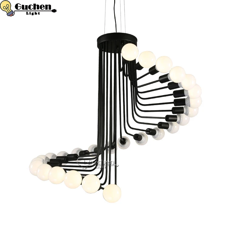 

LOFT Modern Lustre chandeliers 20 Arms Retro nordic desgin LED Bulb Lamp E27 Ceiling luminaire Fixture Pendant Hanging Ceiling