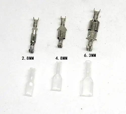 

Boxed 6.3/4.8/2.8 plug spring + insert + jacket the 30 sets of cold-press terminal block male and female plug connector
