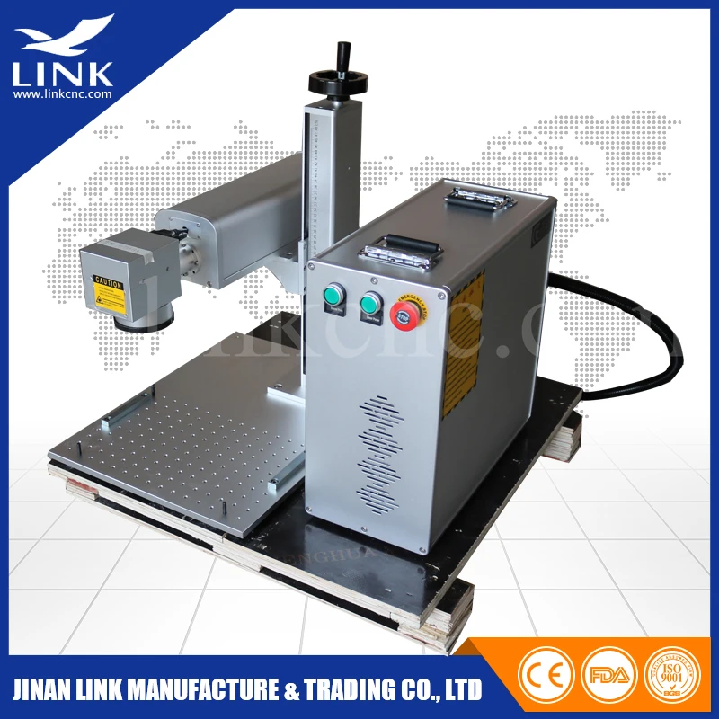30W Portable Mini Laser Marking Machine with Raycus Fiber Source 100000 Hours Service Time