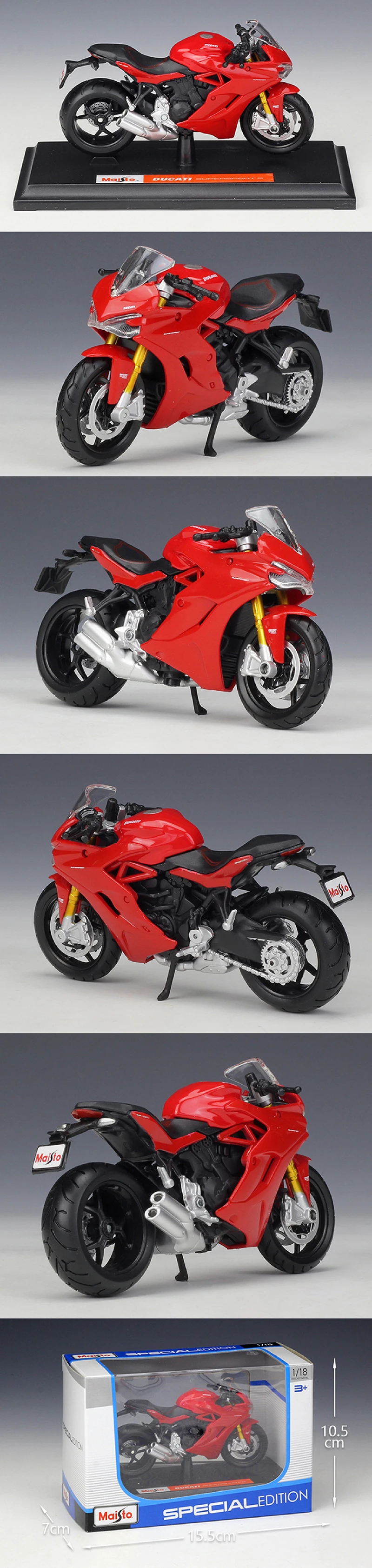 Maisto 1:18 модели мотоциклов Ducati Supersport S красный литой пластик мото миниатюрная гоночная игрушка для коллекции подарков