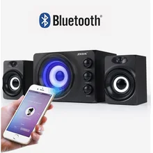 SADA D-216 мультимедийные стерео компьютерные комбинированные колонки Bluetooth \ USB диск \ tf-карта \ AUX in с красочным Светодиодный 2,1 USB power