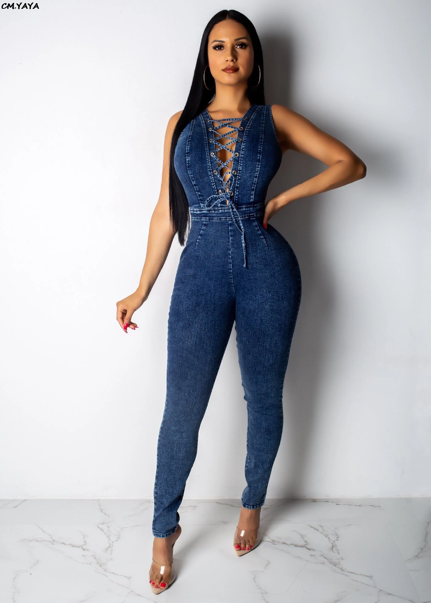 jean romper outfit