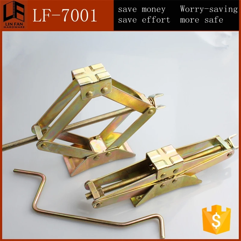 colorful 1.5 Ton Scissor lifting jack with handlein Brackets from Home