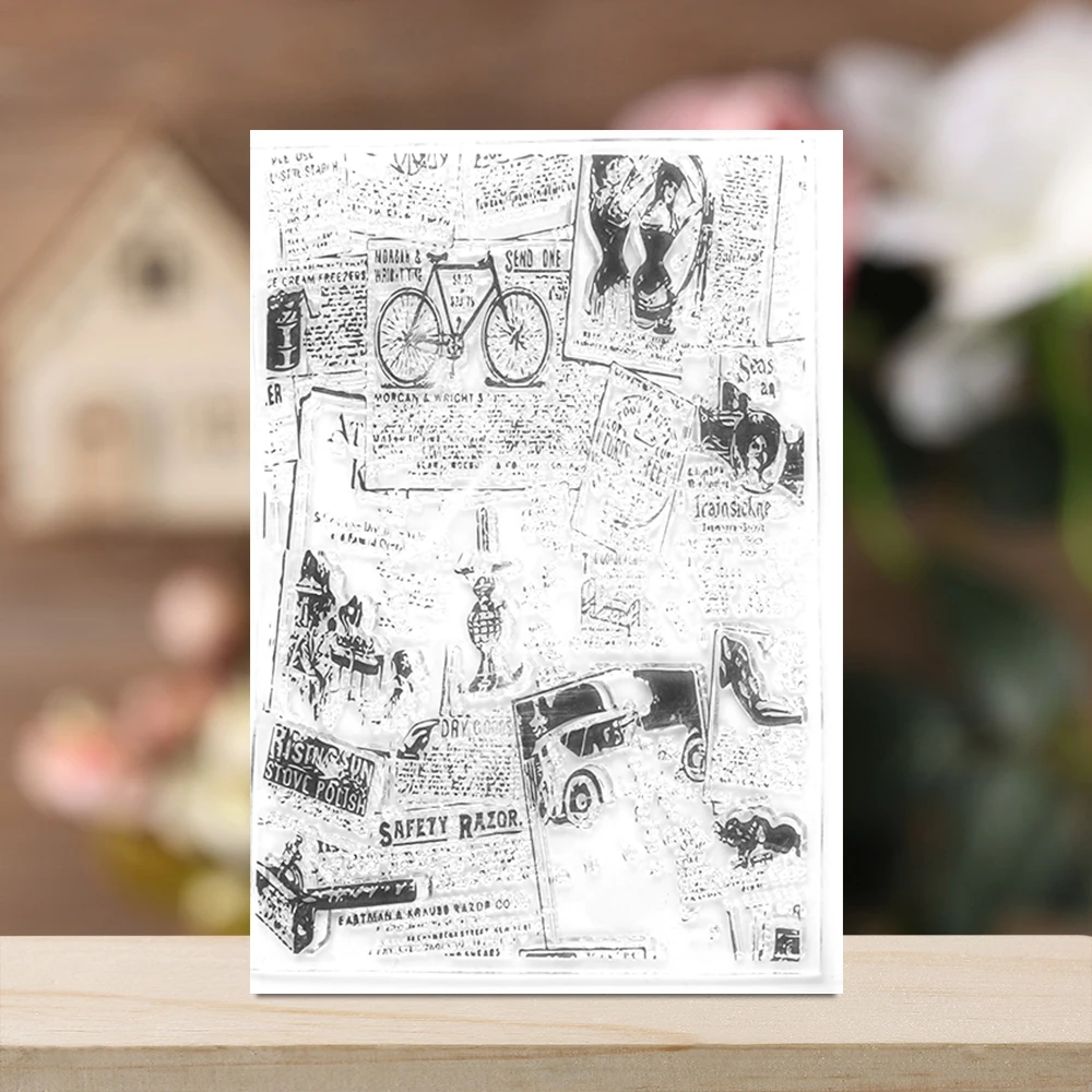 

New 7 Styles Stamp Sheet DIY Paper Crafts Transparent Clear Rubber Stamp Silicone For Scrapbooking Photo Album Decorative