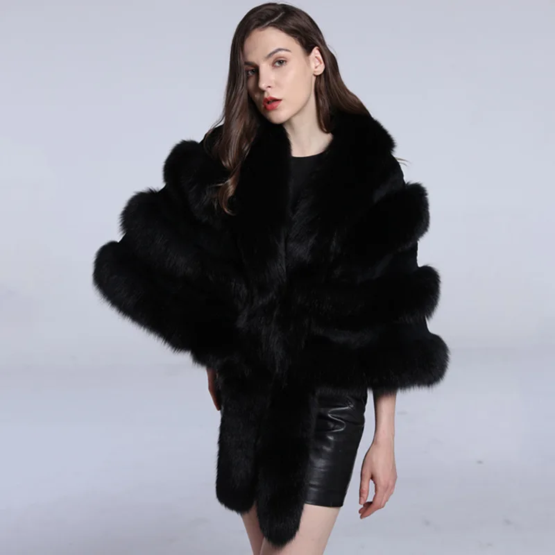 2018 new paragraphs ms fox fur coat MAO female qiu dong season short han edition shawl | Женская одежда