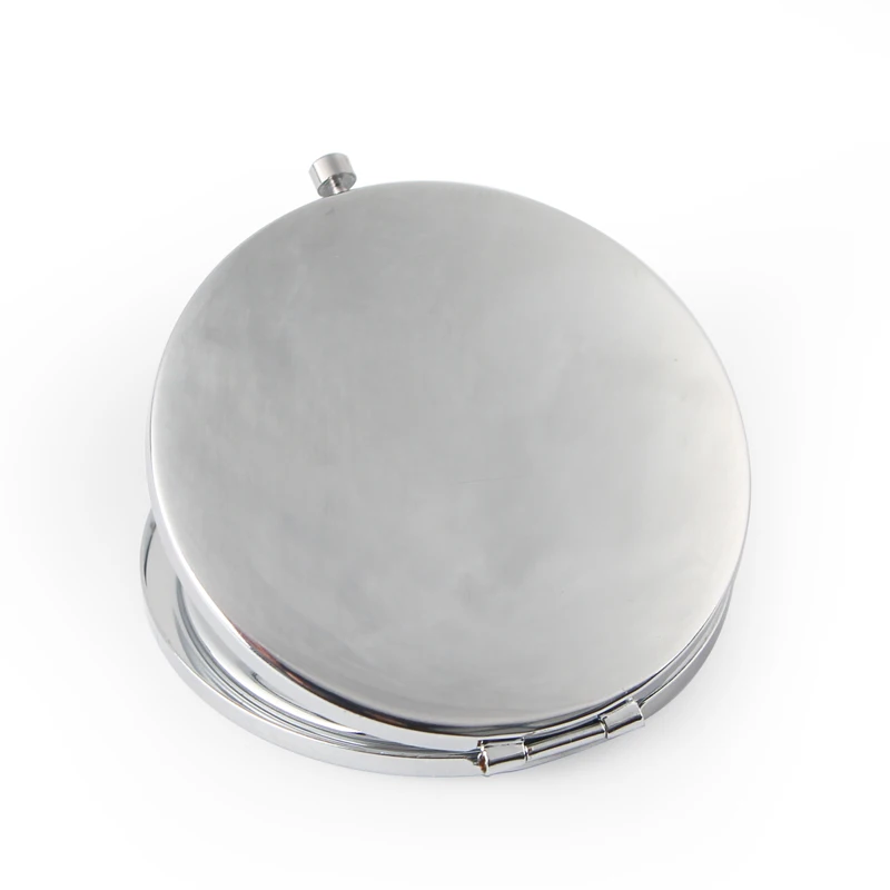 Round Mirror Compact Blank Plain Silver Colour For DIY gift mirror1 (4)