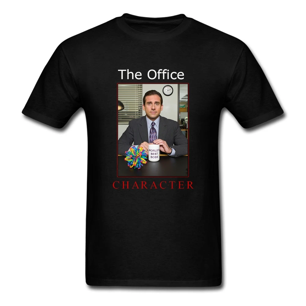 The Office Tv Series Men T Shirt O Neck Dwight Schrute Tee Shirt Male