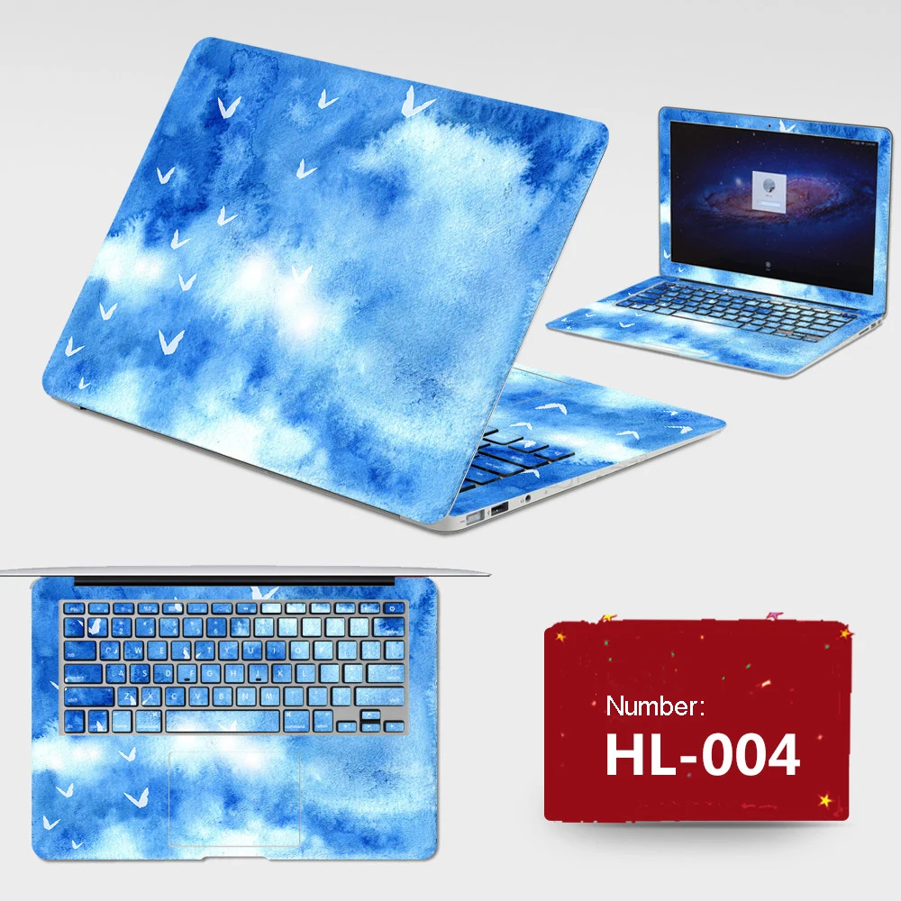 Latest ! 2017 Laptop Sticker Free Dustproof PVC Skins All Cover ABC Sides+Keys+Key Interstice Stickers For Asus X501a X502c Case