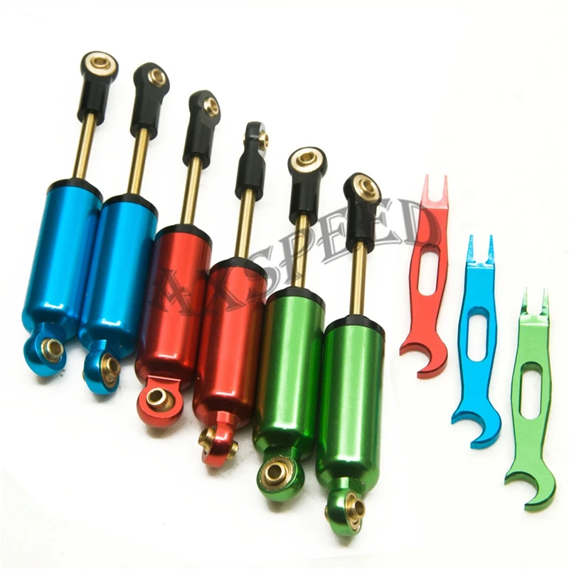 

AXSPEED 4 PCS Axial SCX10 D90 90MM SUSPENSION SHOCKS RC Rock Crawler METAL LIFT SUSPENSION SHOCKS 90mm SHOCKS ABSORBER