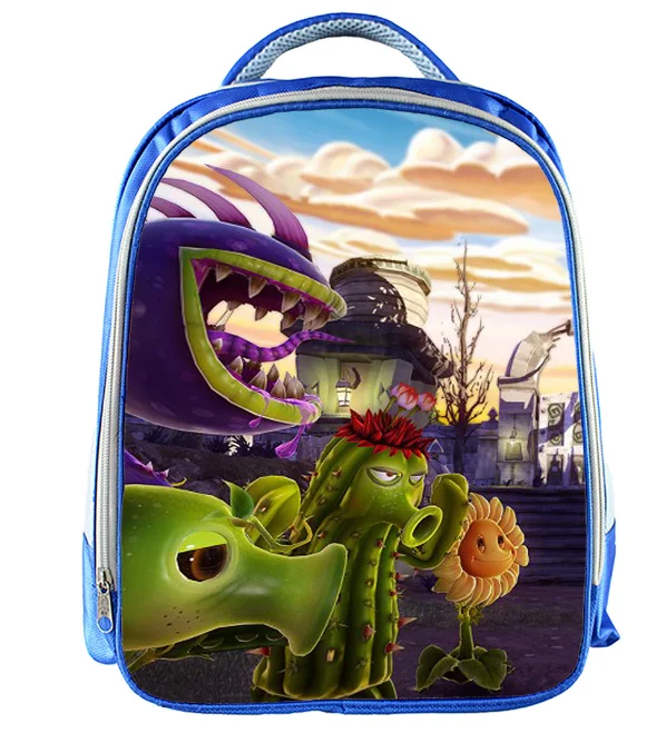 Рюкзак детский из PVZ с принтом Растения против Зомби школьный ранец для мальчиков