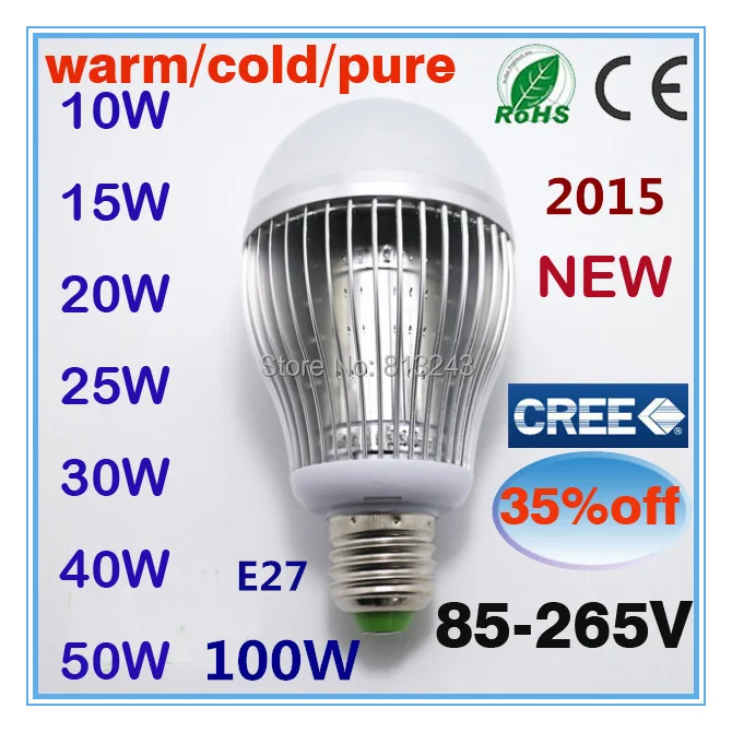 LEDLAMP Brand E27 Led Lamps 5730 220V 10W 15W 20W 25W 30W LED Lights