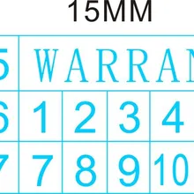 Хрупкие наклейки, этикетка даты Минимальная слеза не наклейка гарантия стикер можно настроить 1,5*1 см