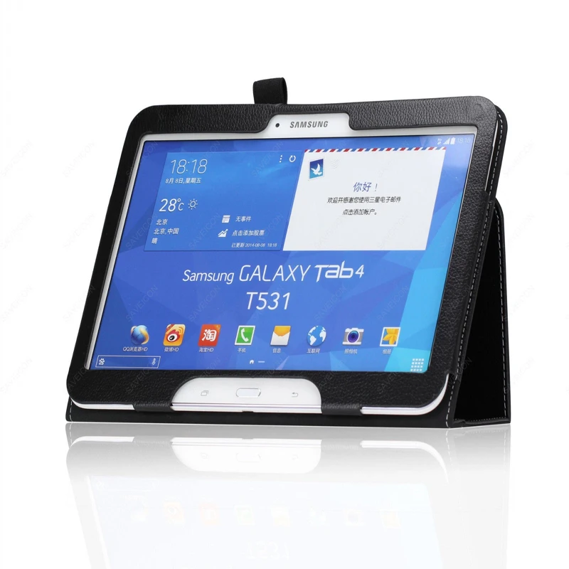 Чехол книжка из искусственной кожи для планшета Samsung Galaxy Tab 4 10 1 T530 T531 ультра
