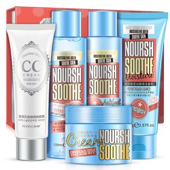 

2018 new Horec hyaluronic acid shine and slippery suit gift box skin care set moisturizing nourishment cosmetic set