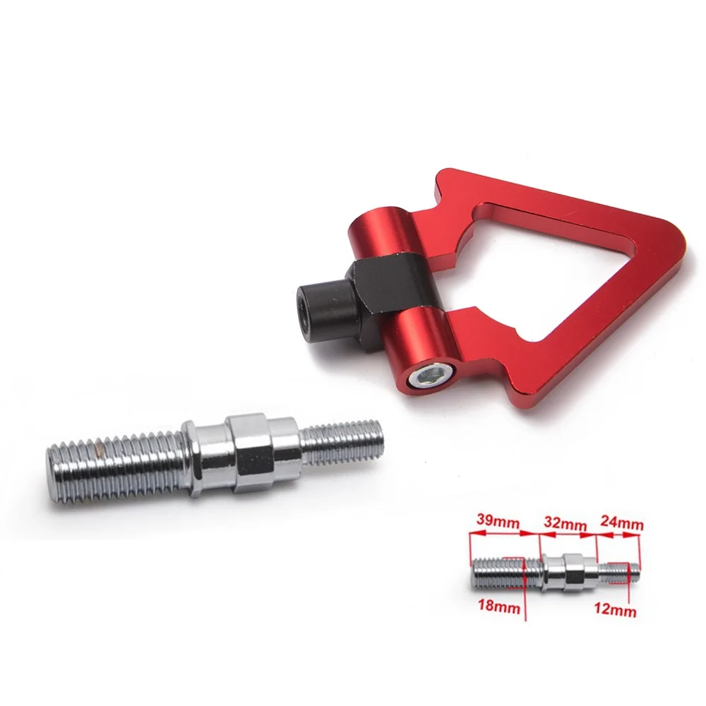 Red Япония модели гоночный автомобиль винт алюминиевый CNC буксировочный крюк JDM гонка для Honda Toyota EP-RTH001 - Название цвета: Red