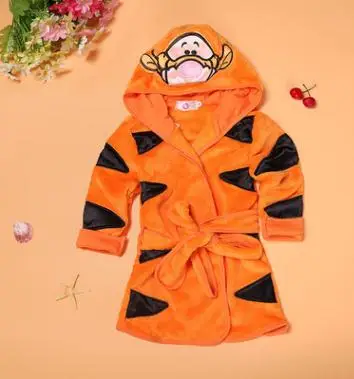 Children's Wear 2019 Spring Baby Boy Girl Clothes  Flannel Cartoon Cute Kids Baby Bathrobe Multi-color Home Dressing Gown FZ3036