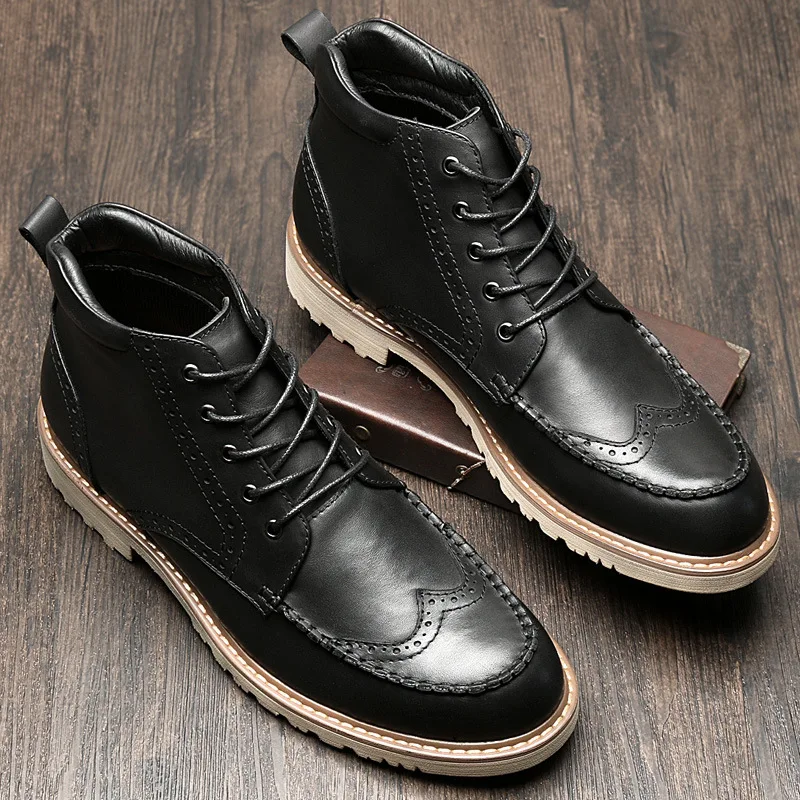 Todo Martin Retro Del Puntera Británico Hombres gris Para Vaquero Acero Cuero fósforo Negro Militares Genuino Otoño Zurriago Invierno Los Hombre Zapatos De Botas rnnvqx0F