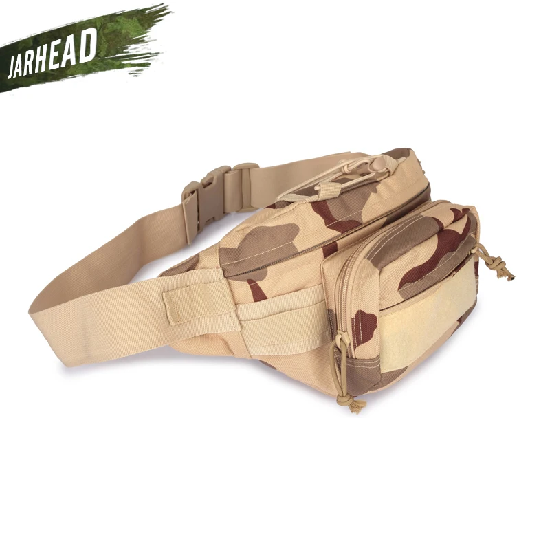 Молл тактическая на ремень сумка поясная сумка карман Военная уличная походная спортивная сумка - Цвет: DesertCamo