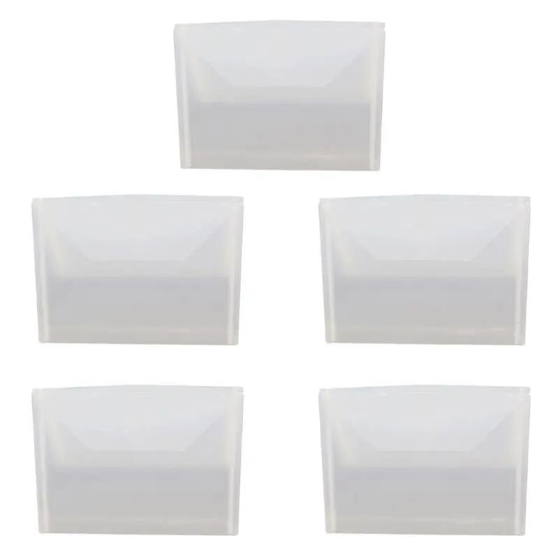 

5Pcs/Set Resealable Clear Plastic Seal Bags Storage Case for Cutting Dies Stencil Album Stamp Crafts