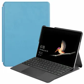 

Ultra Slim PU Leather Case Cover for Microsoft Surface Go 10 inch Tablet+Stylus Pen Tri-Fold NO Sleep Wake Up Functions+film+pen