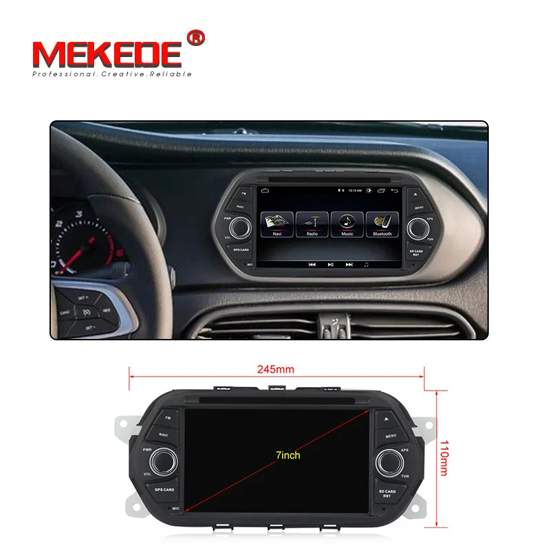 Perfect NaviFly For Fiat Tipo Egea 2015 2016 2017 Android 8.1 Car multimedia player GPS Navigation radio WIFI Bluetooth CANBUS HD 1 Din 1