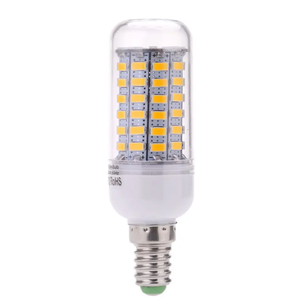 E14 10 Вт 5730 SMD 69 светодио дный Кукуруза свет лампы энергосбережения 360 градусов теплый белый 200-240 В