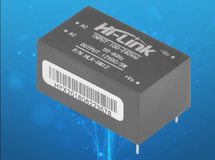 

10pcs HLK-5M12 AC-DC 220V to 12V Step Down Buck Power Supply Module 5W Intelligent Household Switch Converter