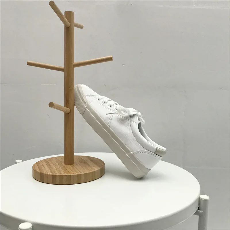 

Women White Sneakers Soft Leather Mixed Colors Lady Pink Shoes Basic Style Must Have Casual Flat Heel Lace Up 2019 Spring New