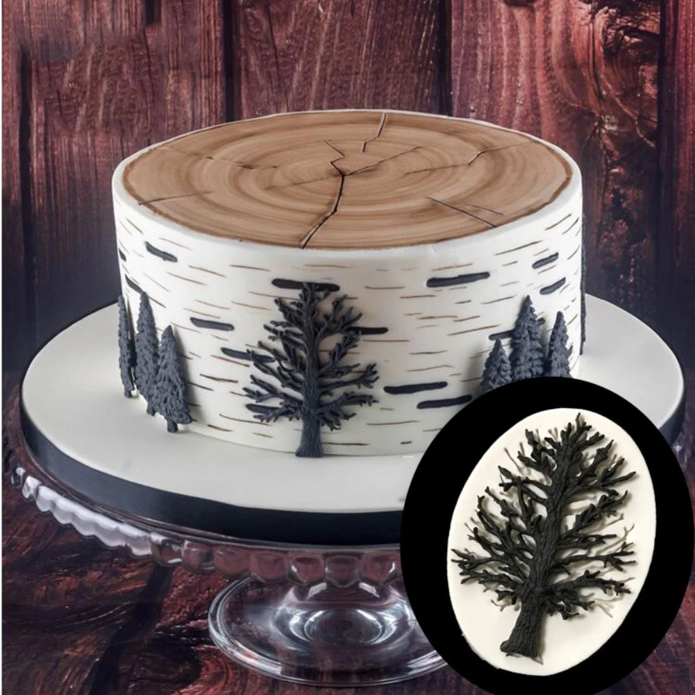

DIY 3D Tree Branch Silicone Fondant Mold Chocolate Soap Moulds Cupcake Cake Toppers Molds Sugar Craft Cake Decoration Tools