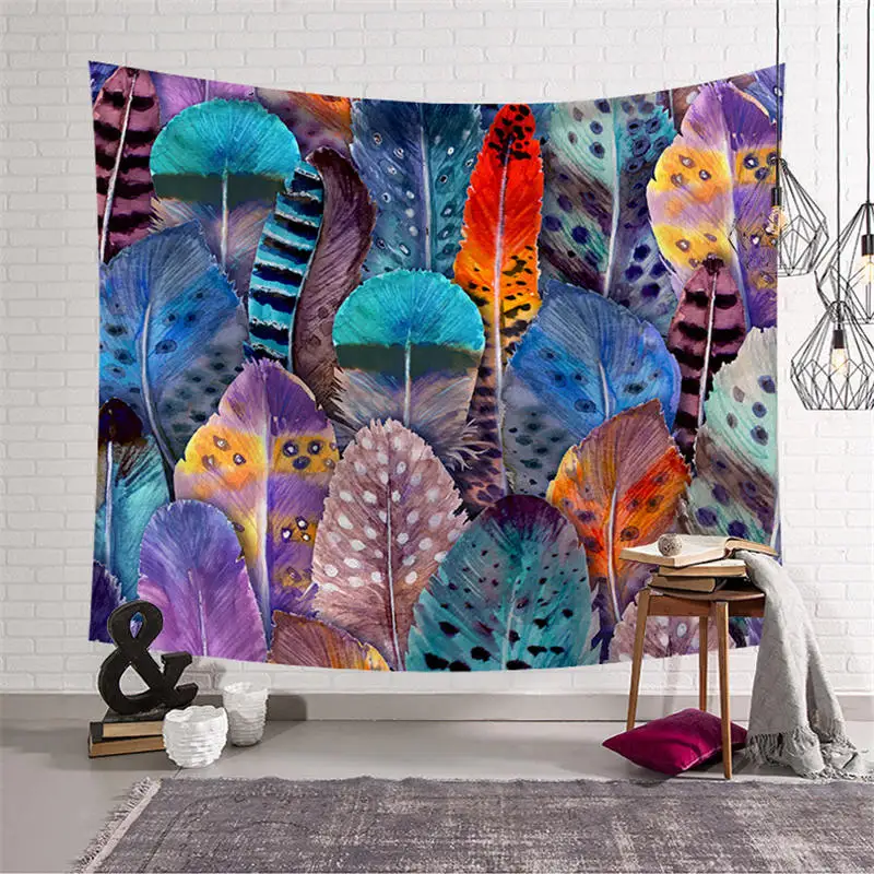 

Colorful Mural Tapestry Wall Hanging Beach Picnic Throw Rug Blanket Camping Tent Art Wall Tablecloth Beach Towel Home Decor