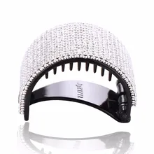 Новые круглые Когти для волос, круглые кристаллы, арочные Акриловые зажимы для конского хвоста для женщин и девочек, аксессуары для волос, зажим для волос, краб, украшения для волос HC322