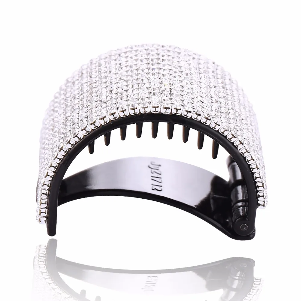 

New Round Hair Claws Full Crystals Arched Acrylic Ponytail Clips for Women Girls Accessories Hair Clamp Crab Hair Jewelry HC322