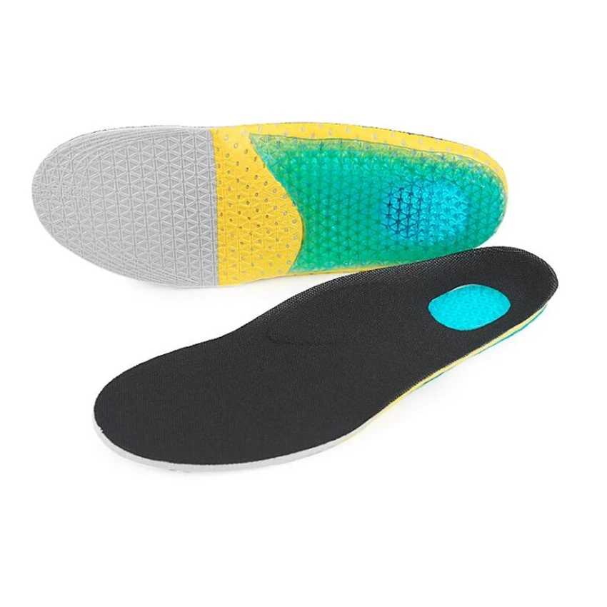 SpringYard Gel+EVA Sport Insoles Plantar Fasciitis Heel Spur Cushion Shoe Pad Shock Absorption Running Anti-Slip New Women Men