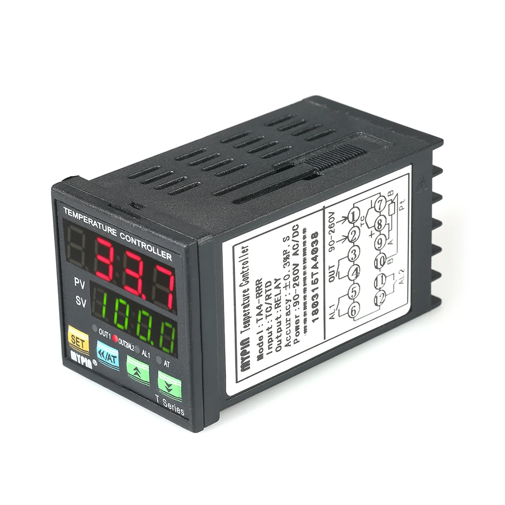 

Automatic Digital LED PID Temperature Controller Thermometer RRR 2 Alarm Relay Output TC/RTD Input