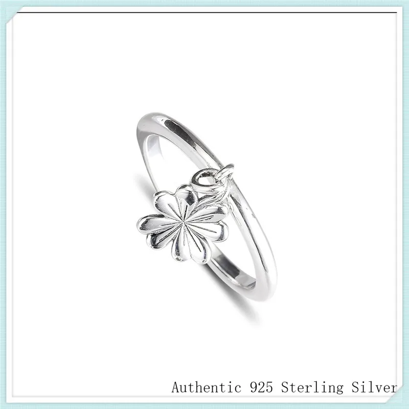 

Ring Hanging Clover 100% 925 Sterling Silver Part Rings for Women anillos mujer 2019 Spring newest PFR200