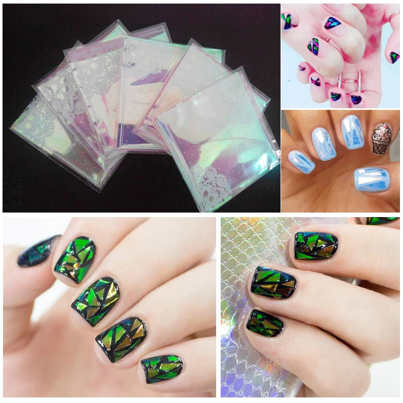 2017 New Por Broken Gl Mirror Foil Nail Sticker Art 2017 New Por Broken Gl Mirror Foil Nail Sticker Art In Stickers Decals From Beauty Health On Aliexpress Alibaba Group
