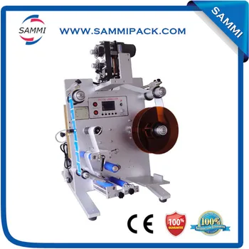 

New arrive automatic double label labeling machine, double sides labeler with printer