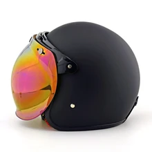 Moto rcycle visera Vintage Escudo de burbuja piloto retro casco visor jet scooter moto Cascos + visor de burbuja