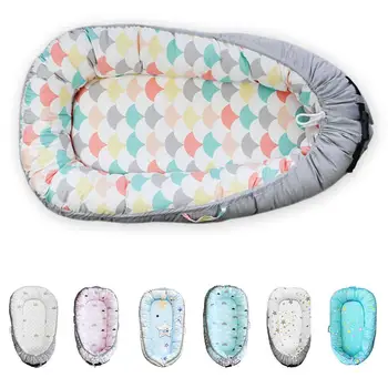 

Newborn Nest Detachable Washable Bumper Bionic Bed Portable Baby Bed Multi-function Travel Crib Cotton Babe Mattress