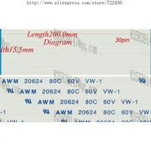 30 контакты прямом направлении 200 мм Длина 0,5 мм Шаг FFC ttl ленты плоский кабель