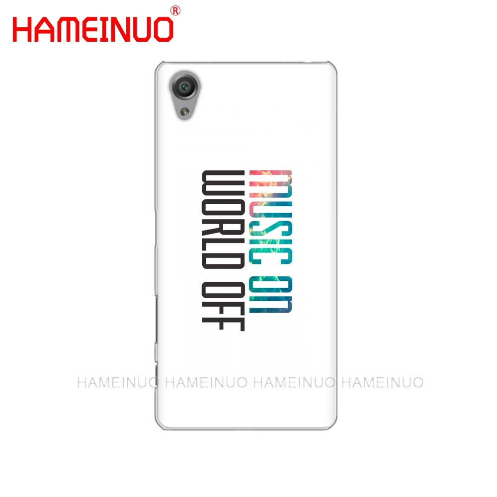 Чехол для телефона HAMEINUO music on world off с принтом sony xperia C6 XA1 XA2 XA ULTRA X XP L1 L2 XZ1 compact XR/XZ