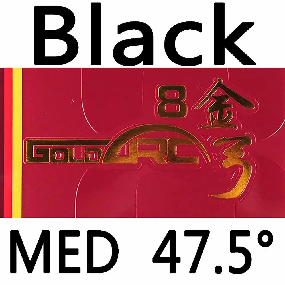 DHS GOLDARC 8 GoldArc 8 пипсов в настольном теннисе пинг понг резиновый с губкой - Цвет: black med H47.5
